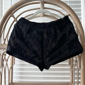 NBD Black Lace Shorts